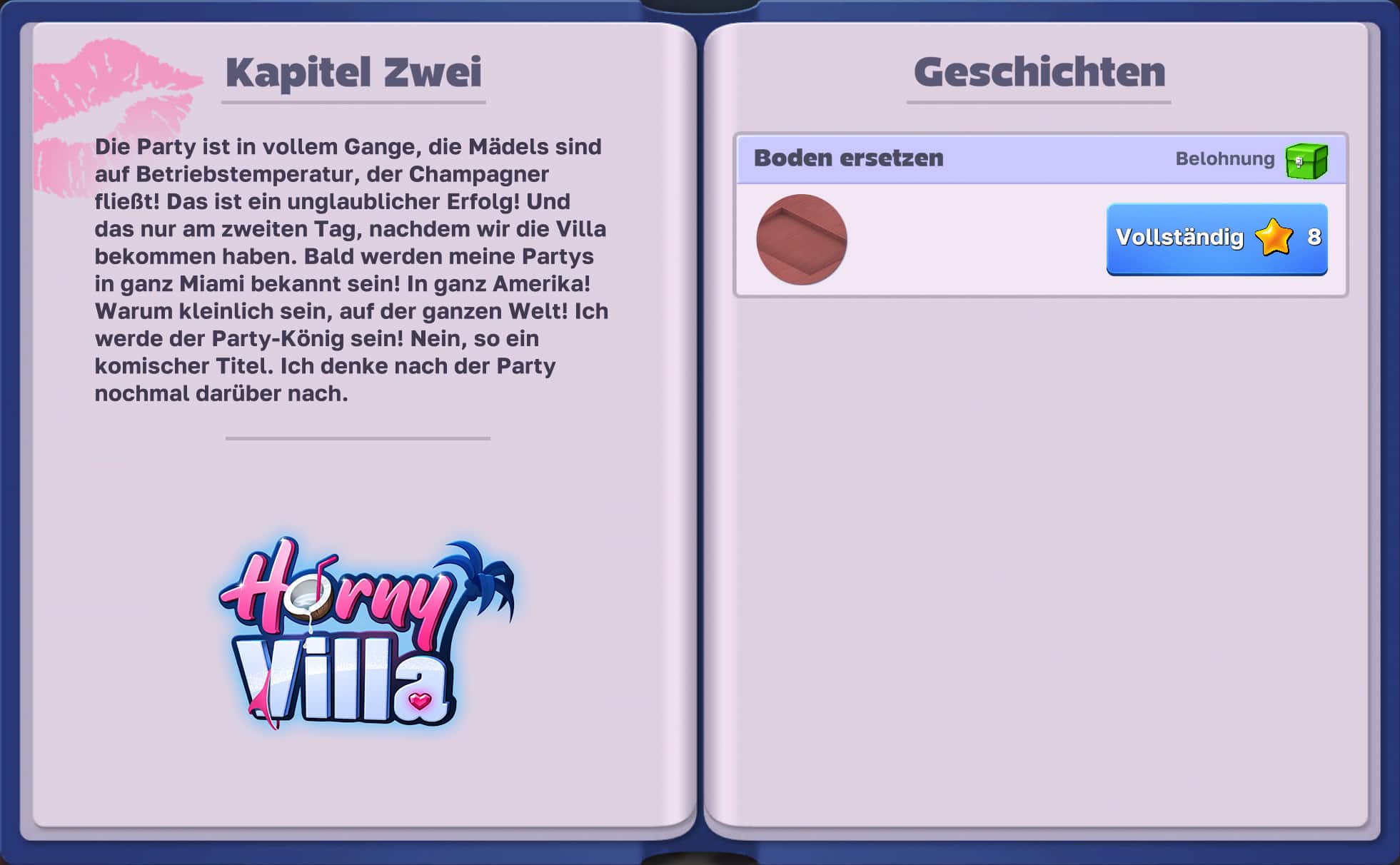 Aufgabe zur Renovierung der Villa
