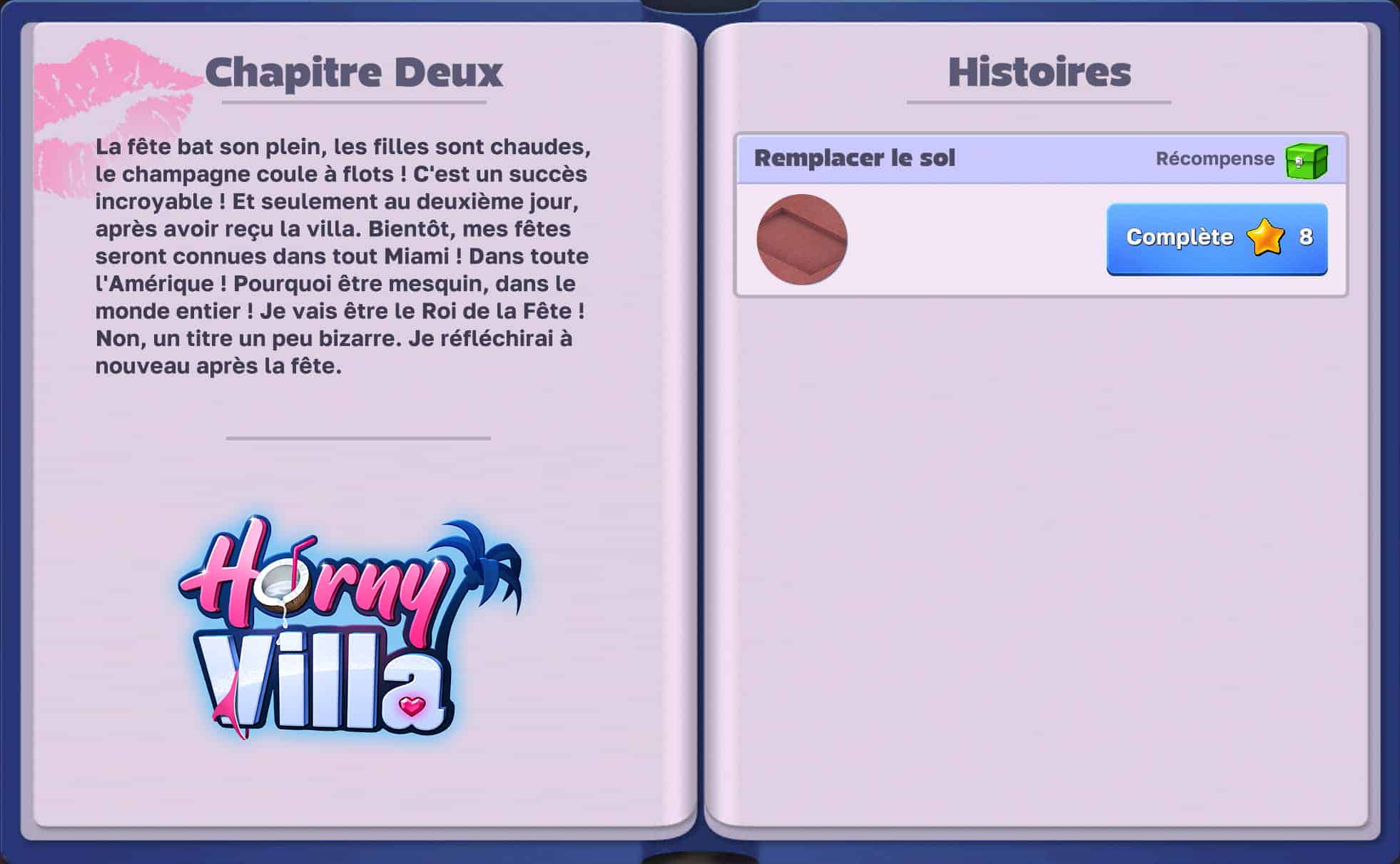 Mission à accomplir pour restaurer la villa